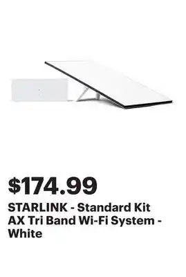 Best Buy STARLINK - Standard Kit AX Tri Band Wi-Fi System - White offer