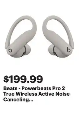 Best Buy Beats - Powerbeats Pro 2 True Wireless Active Noise Canceling Earbuds - Quick Sand offer