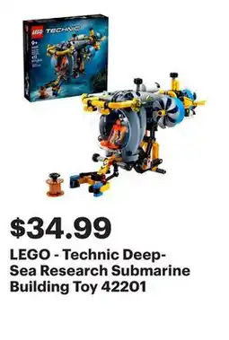 Best Buy LEGO - Technic Deep-Sea Research Submarine Building Toy 42201 offer