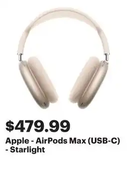 Best Buy Apple - AirPods Max (USB-C) - Starlight offer