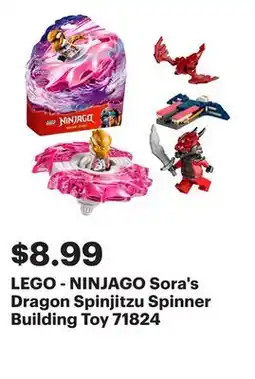 Best Buy LEGO - NINJAGO Sora's Dragon Spinjitzu Spinner Building Toy 71824 offer