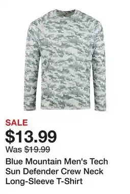 Tractor Supply Company Blue Mountain Men's Tech Sun Defender Crew Neck Long-Sleeve T-Shirt offer