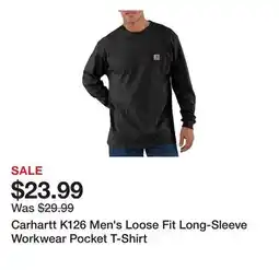 Tractor Supply Company Carhartt K126 Men's Loose Fit Long-Sleeve Workwear Pocket T-Shirt offer