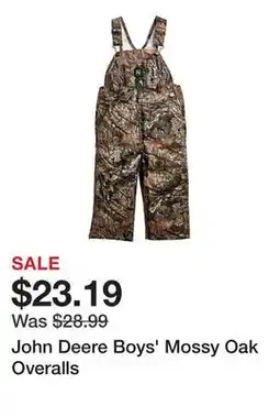 Tractor Supply Company John Deere Boys' Mossy Oak Overalls offer