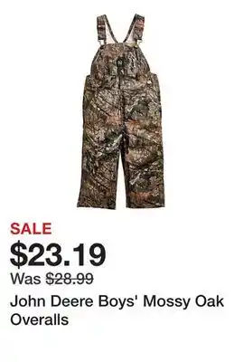 Tractor Supply Company John Deere Boys' Mossy Oak Overalls offer