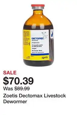 Tractor Supply Company Zoetis Dectomax Livestock Dewormer offer