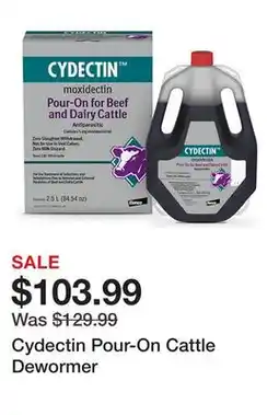 Tractor Supply Company Cydectin Pour-On Cattle Dewormer offer