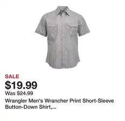 Tractor Supply Company Wrangler Men's Wrancher Print Short-Sleeve Button-Down Shirt, 112351934 offer