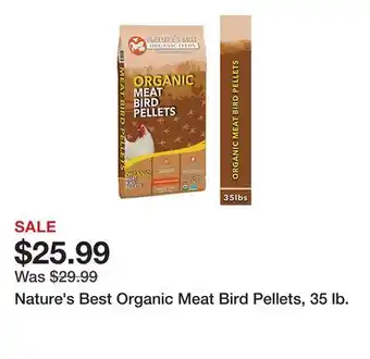 Tractor Supply Company Nature's Best Organic Meat Bird Pellets, 35 lb offer