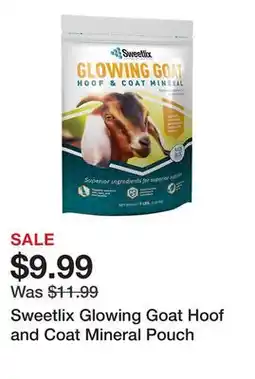 Tractor Supply Company Sweetlix Glowing Goat Hoof and Coat Mineral Pouch offer