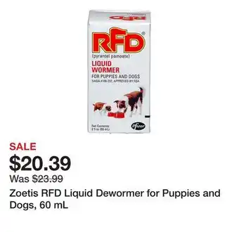 Tractor Supply Company Zoetis RFD Liquid Dewormer for Puppies and Dogs, 60 mL offer
