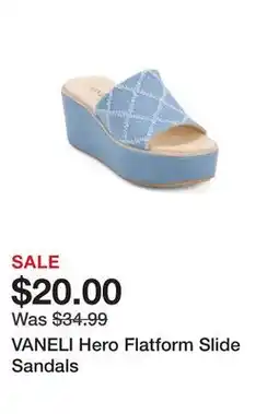 Marshalls VANELI Hero Flatform Slide Sandals offer