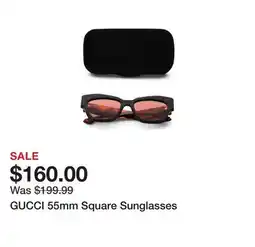 Marshalls GUCCI 55mm Square Sunglasses offer