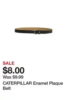 Marshalls CATERPILLAR Enamel Plaque Belt offer