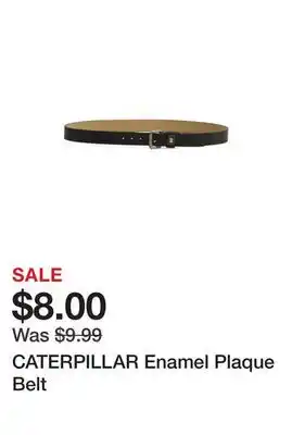 Marshalls CATERPILLAR Enamel Plaque Belt offer