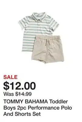 Marshalls TOMMY BAHAMA Toddler Boys 2pc Performance Polo And Shorts Set offer