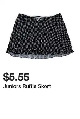 Five Below Juniors Ruffle Skort offer