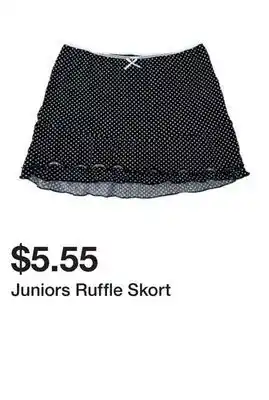 Five Below Juniors Ruffle Skort offer