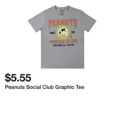 Five Below Peanuts Social Club Graphic Tee offer