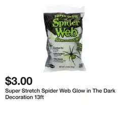 Five Below Super Stretch Spider Web Glow in The Dark Decoration 13ft offer