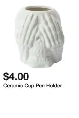 Five Below Ceramic Cup Pen Holder offer