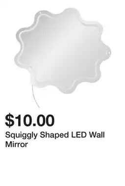 Five Below Squiggly Shaped LED Wall Mirror offer