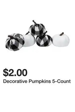 Five Below Decorative Pumpkins 5-Count offer