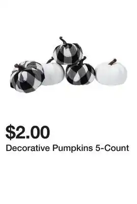 Five Below Decorative Pumpkins 5-Count offer