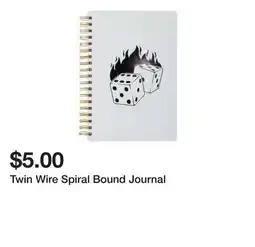 Five Below Twin Wire Spiral Bound Journal offer