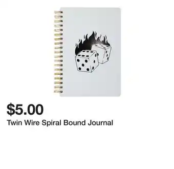 Five Below Twin Wire Spiral Bound Journal offer