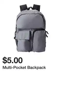 Five Below Multi-Pocket Backpack offer