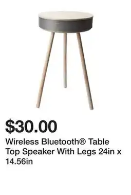 Five Below Wireless Bluetooth Table Top Speaker With Legs 24in x 14.56in offer