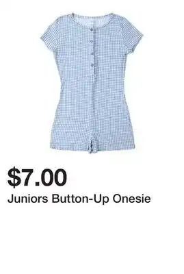Five Below Juniors Button-Up Onesie offer