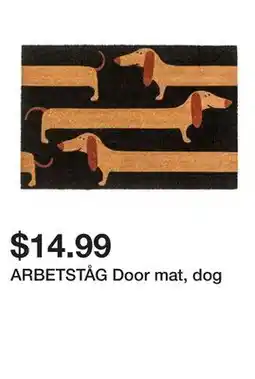Ikea ARBETSTÅG Door mat, dog offer