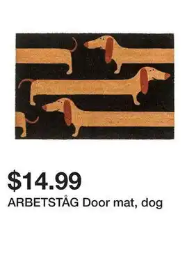 Ikea ARBETSTÅG Door mat, dog offer