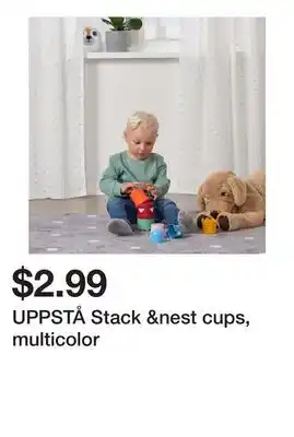 Ikea UPPSTÅ Stack &nest cups, multicolor offer