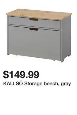 Ikea KALLSÖ Storage bench, gray offer