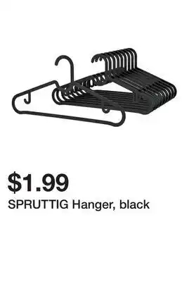 Ikea SPRUTTIG Hanger, black offer