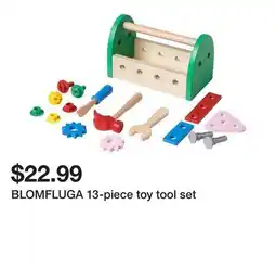 Ikea BLOMFLUGA 13-piece toy tool set offer
