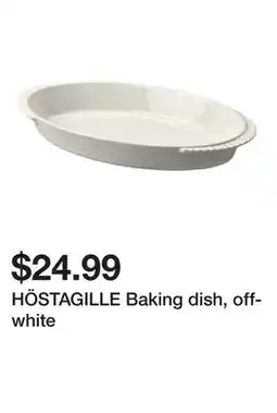 Ikea HÖSTAGILLE Baking dish, off-white offer