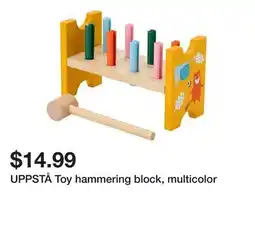 Ikea UPPSTÅ Toy hammering block, multicolor offer