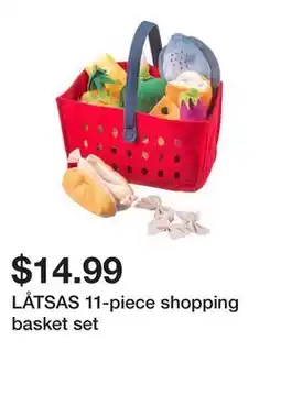 Ikea LÅTSAS 11-piece shopping basket set offer