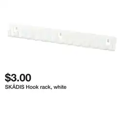 Ikea SKÅDIS Hook rack, white offer