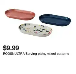 Ikea RÖDSNULTRA Serving plate, mixed patterns offer