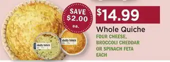 Heinen's Whole Quiche offer