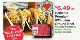 Heinen's Heinen's Premium 80% Lean Ground Beef offer