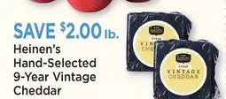 Heinen's Heinen's Hand-Selected 9-Year Vintage Cheddar offer