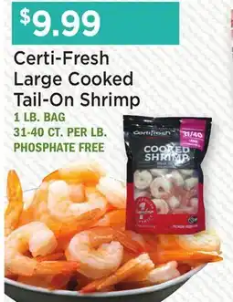 Heinen's Large Cooked Tail-On Shrimp offer
