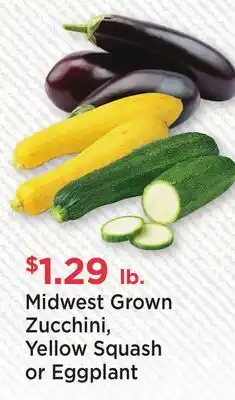 Heinen's Midwest Grown Zucchini, Yellow Squash or Eggplant offer