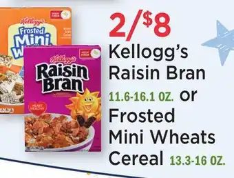 Heinen's Kellogg's Raisin Bran 11.6-16.1 OZ. or Frosted Mini Wheats Cereal 13.3-16 OZ offer